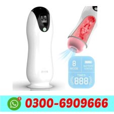 3 in 1 Automatic Male Masturbator Cup with Sucking Vibrating & Thrusting Modes