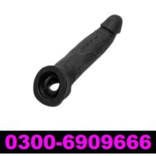 Black Silicone Uncut Cock Penis Condom In Pakistan