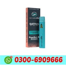 Cannabis Life Peaches N’ Cream THC Vape Pen 3g in Pakistan