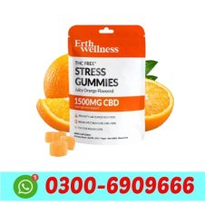 THC Free STRESS Gummies Vegan Juicy Orange in Pakistan